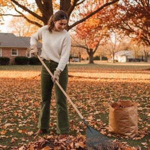Tehama by Nancy Haley Olive Green Wide Leg Corduroy Pants SZ 14